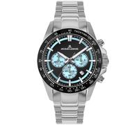 Jacques Lemans Men's Watch Chronograph Black/Ice Blue Chrono 1-2207B