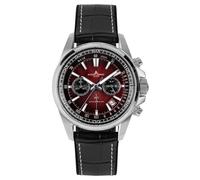 Jacques Lemans Men's Watch Chronograph Liverpool Black/Red Chrono 1-2117ZP