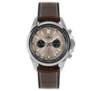 Jacques Lemans Men's Watch Chronograph Liverpool Brown Chrono 1-2117ZF