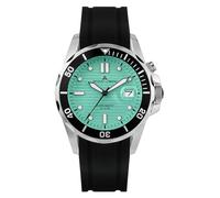 JACQUES LEMANS Men's Watch Hybromatic Silicone Strap Solid Stainless Steel 1-2170C