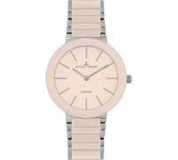 JACQUES LEMANS Monaco Women's Watch Ceramic 34 mm 10 ATM with Stainless Steel Strap 42-7X