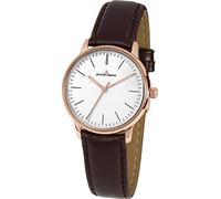 JACQUES LEMANS N-217D Men's Analogue Quartz Watch with Leather Strap, Brown/White, Bracelet
