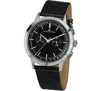 Jacques Lemans Nostalgie N-204A Men's Black Leather Strap Watch