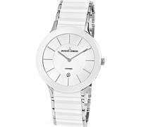 Jacques Lemans Unisex Quartz Watch Dial Analogue Display Silver Stainless Steel Strap and White Dial 1 - 1855b