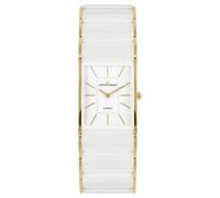 Jacques Lemans Women's Watch Ceramic Dublin Gold/White 1-2214D