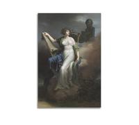 Jacques Louis David Artwork(Calliope, Muse of Epic Poetry)Decorative Poster Canvas Wall Art Prints Photo Picture Paintings Room Decor Home Decorative 08x12inch(20x30cm)