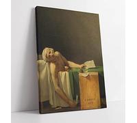 Jacques-Louis David Death of Marat Canvas Wall Art Print Picture - 8 inch wide x 12 inch high (Frame Depth 30mm)