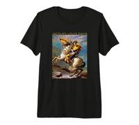 Jacques-Louis David - Napoleon Crossing The Alps Premium T-Shirt