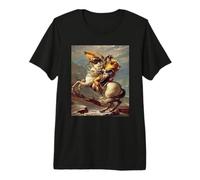 Jacques-Louis David Napoleon Crossing The Alps Premium T-Shirt