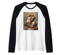 Jacques-Louis David Napoleon Crossing The Alps Raglan Baseball Tee