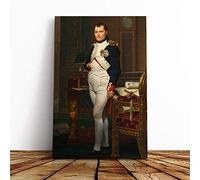 Jacques Louis-David The Emperor Napoleon Canvas Print | Gallery Wrapped 30mm Frame Wall Art | 20x14 inches | Ready to Hang | Modern Picture | Living Room Bedroom Lounge Office