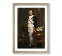 Jacques Louis-David The Emperor Napoleon Framed Print | A2 Oak Framed Wall Art | Ready to Hang | Modern Nature Picture | Living Room Bedroom Lounge Office
