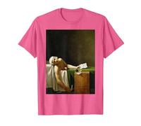 Jacques-Louis Davids The Death of Marat T-Shirt, Men, Pink Heather, 3X-Large