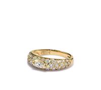 Jacquie Aiche 14kt gold marquise cut diamond ring 6 1/2