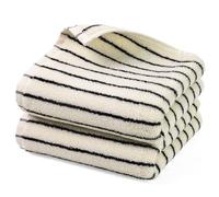Jacquotha Black and White Striped Hand Towels for Bathroom, Vintage Kitchen Decor, Guest Use, Adults & Kids, Natural Cotton, 14” x 29”