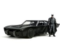 JADA 1/18 DIECAST BATMOBILE WITH WORKING LIGHTS & FIGURE THE BATMAN 2022 #32504
