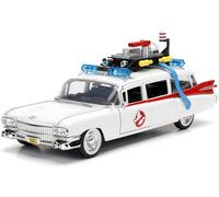 JADA 1/24 CADILLAC GHOSTBUSTERS ECTO-1 WHITE / RED 99731