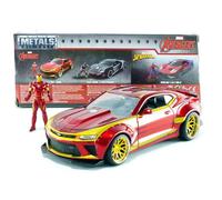 JADA 99724 1/24 2016 CHEVROLET CAMARO INCLUDING DIECAST IRON MAN FIGURE-SALE
