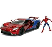 Jada 1:24 Diecast 2017 Ford GT With Spider-Man Figure [New Toy] Collectible