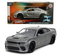 Jada 1:24 Fast & Furious Fast X 2021 Dodge Charger SRT Hellcat Grey Diecast