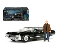 JADA 1/24 NEW 1967 CHEVROLET IMPALA & DEAN WINCHESTER FIGURE SUPERNATURAL 32250.