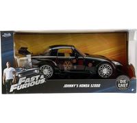 Jada 1/24 Scale Fast & Furious Johnny's S2000 Honda -Black With Decals - 99541..
