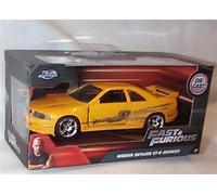 Jada FAST and FURIOUS Model LEON 's Yellow NISSAN SKYLINE GT-R BCNR33 Scale 1/32 Original