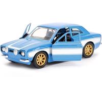 Jada 1/32 - F&F Brian's 1970 Ford Escort RS2000 MK1 Blue W/White Stripes - 97188