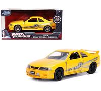 Jada FAST and FURIOUS Model LEON 's Yellow NISSAN SKYLINE GT-R BCNR33 Scale 1/32 Original