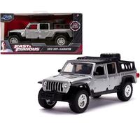 Jada 2020 Jeep Gladiator Pickup Truck Silver with Black Top \Fast & Furious\" Movie 1/32 Diecast Model Car by Jada"