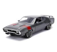 Jada 1972 Plymouth GTX 440 Metallic Gray with Red Stripe Bigtime Mus (US IMPORT)