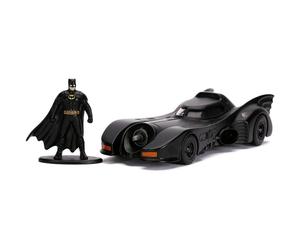 Jada 1989 Batmobile with Diecast Batman Figurine \Batman\" (1989) Movie \"DC Comics\" \"Hollywood Rides\" Series 1/32 Diecast Model Car by Jada"