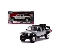 Jada 2020 Jeep Gladiator Pickup Truck Silver with Black Top \Fast & Furious\" Movie 1/32 Diecast Model Car by Jada"