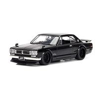 Jada 253203004 Toys Fast & Furious Brian's Nissan Skyline 2000 GT-R (C10) 1971 1/24 Scale Car Die-Cast, Opening Doors, Boot & Bonnet, Black