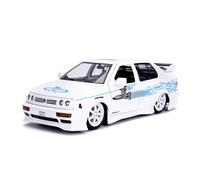 Jada 253203025 The Fast And The Furious 1:24 F&F Jesses VW Jetta, White/Blue