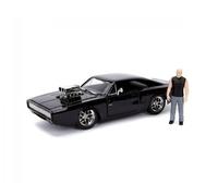 JADA 253205000 Dodge - Dom's Dodge Charger R/T With Toretto Figure 1970 - Fast &