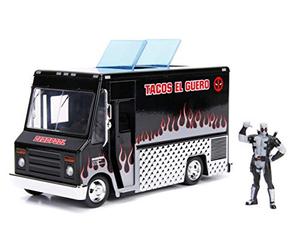 Jada 30540 Hollywood Rides 1:24 Taco Truck and X-Force Deadpool Figure