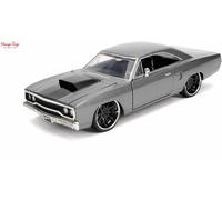 Jada 30745 Fast & Furious Dom's Plymouth Road Runner Grey 1:24 Scale Diecast