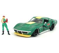JADA 30837 CHEVROLET CORVETTE STINGRAY W/ CAMMY FIGURE GREEN HOLLYWOOD RIDES 196
