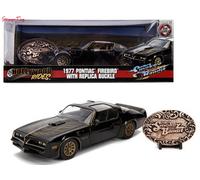 Jada Diecast Model Car JA30998 Hollywood Rides Smokey Firebird 1:24 with Bandit Belt Buckle Age 14+