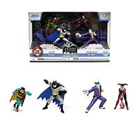Jada \Batman: The Animated Series\" Diorama Scene Set of 4 Diecast Figurines \"Nano Hollywood Rides\" Diecast Models by Jada"