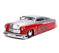 Jada Diecast Model Car 1951 Mercury Holley Bomber Bros Special – Candy Red & Silver 1:24 (31454)