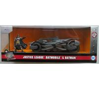 BATMAN BATMOBILE WITH BATMAN FIGURE JUSTICE LEAGUE - JADA JAD31706 1/32
