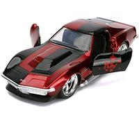 JADA - 32095 - CHEVROLET Corvette Stingray ZL-1 1969 HARLEY QUINN - Die Cast Car - 1:32 Scale - DC Comics - Boys