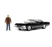 Jada 32250 Supernatural 1967 Impala SS Sport Sedan With Dean Winchester Figure 1:24 Scale Diecast Model Car