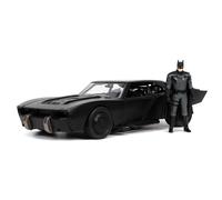 JADA 32731 DC COMICS BATMOBILE THE BATMAN W/BATMAN FIGURE BLACK 2022 1/24