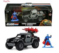 Jada Die-Cast Car G.I. Joe Stinger 1:32 with 1.65" Cobra Commander Figure