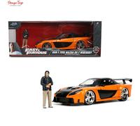 Fast & Furious 3 - Hollywood Rides - 1:24 Mazda Rx7 Die-Cast Car & Han Figure [N