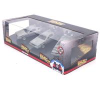 JADA 33399 PACK 3PCS DMC TIME MACHINE 1/2/3 SILVER 1/32