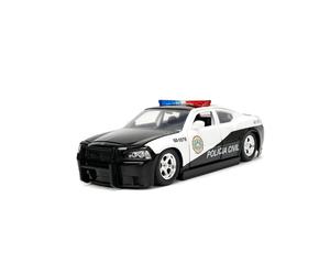 Jada 33665BK Collectible Miniature Car, Black/White
